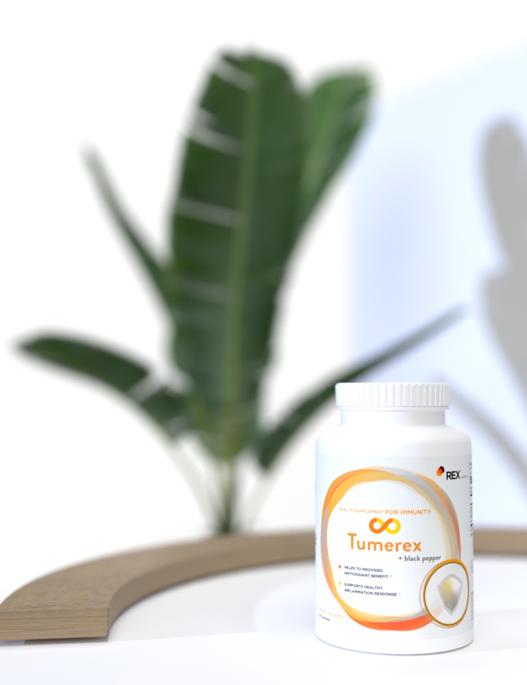 Tumerex - Turmeric Curcuminoid BioPerine (Black Pepper) - REX Genetics, LLC