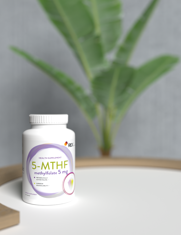 5-MTHF 5000 mcg - Methylfolate 5mg - REX Genetics, LLC