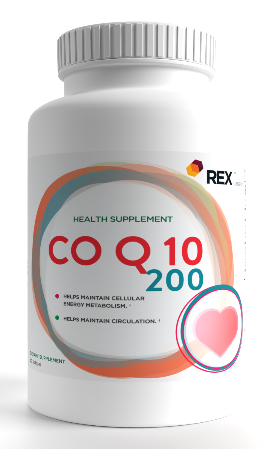 COQ10 200 - Co Enzyme Q10 200 mg - REX Genetics, LLC