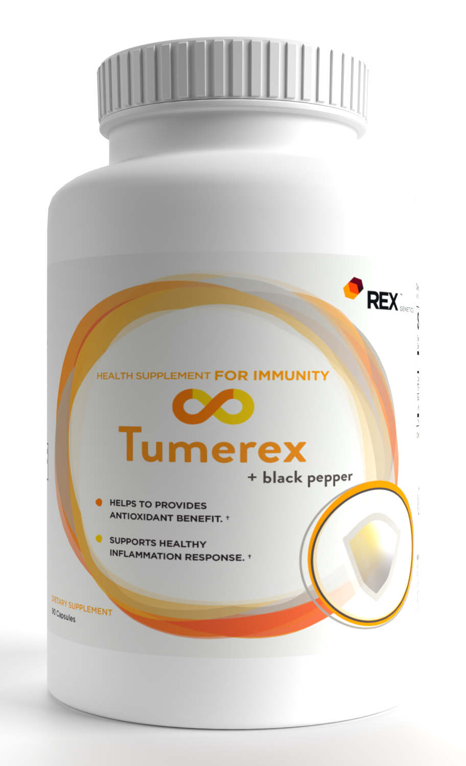 Tumerex - Turmeric Curcuminoid BioPerine (Black Pepper) - REX Genetics, LLC